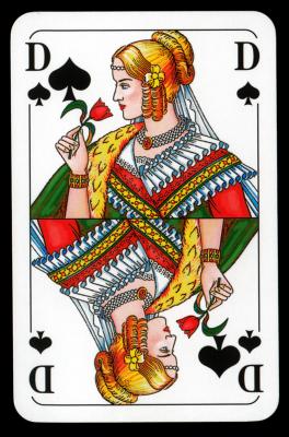 Kartenspiel Pik Dame Kartenspiel Pik Dame